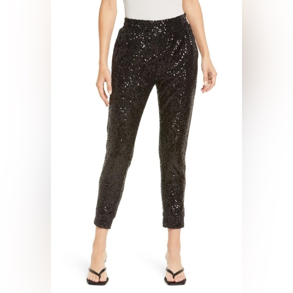 NWT BB Dakota by Steve Madden Glitter End Joggers Size Medium - Picture 2 of 10